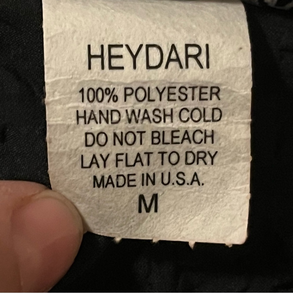 Heydari Black Textured Oversized Asymmetrical Lagenlook Top Size M - Picture 7 of 8
